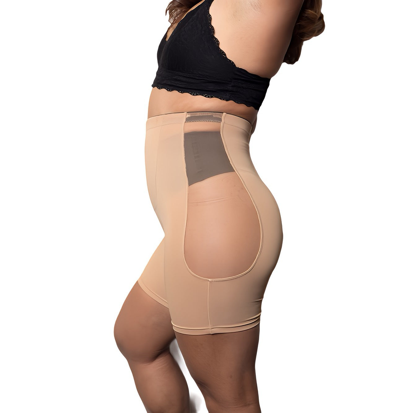 Lux1163 Shapewear Shorts-Latte