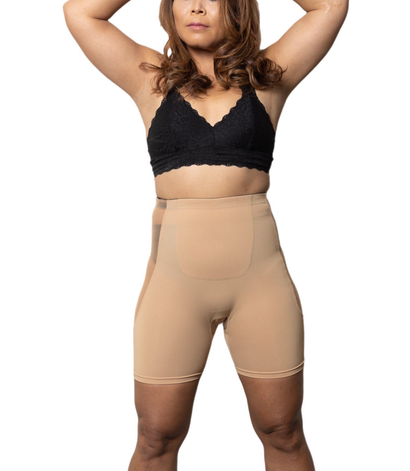 Lux1163 Shapewear Shorts-Latte